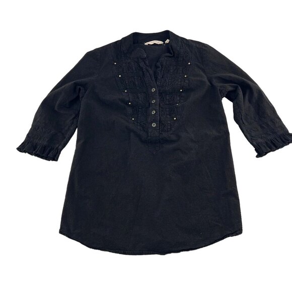 Soft Surroundings Women's size PM Medium Petite Pullover Tunic 3/4 Sleeves - Picture 1 of 9